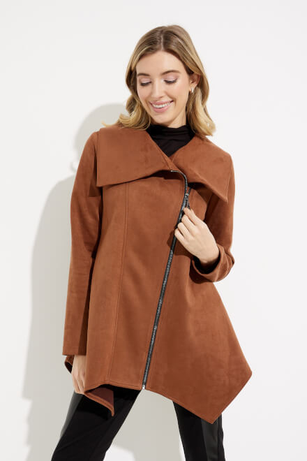 Faux Suede Trench Style 233183. Toffee. 3