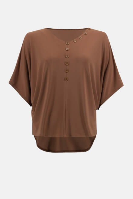 Button Detail Top Style 233202. Toffee. 6