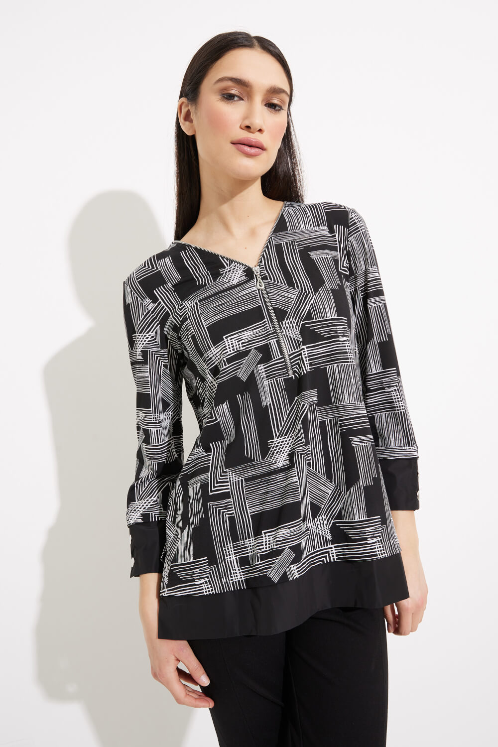 Abstract Print Top Style 233225