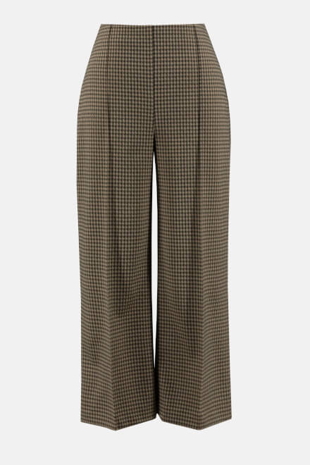 Houndstooth Culotte Pants Style 233249. Black/beige. 6