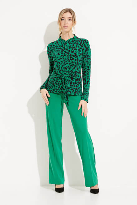 Leopard Print Tie Detail Top Style 233256. Black/green/multi. 5