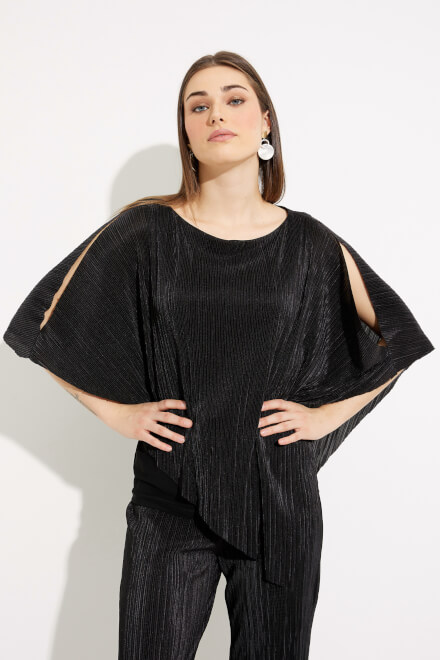 Exposed Shoulder Top Style 233265. Black