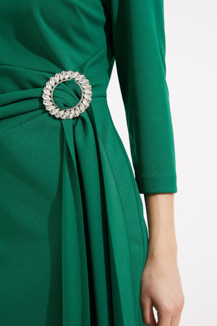 Rhinestone Buckle Detail Style 233702. True Emerald. 4