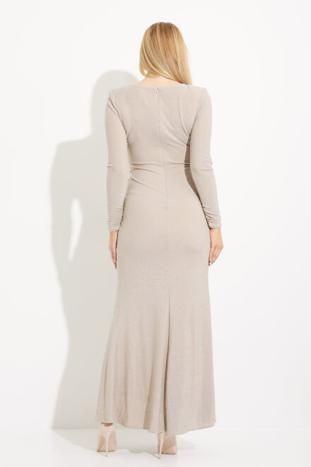 Wrap Front Gown Style 233712. Champagne 171. 3