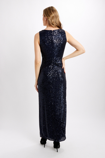 Sequin Wrap Front Gown Style 233714. Midnight Blue/midnight Blue. 5