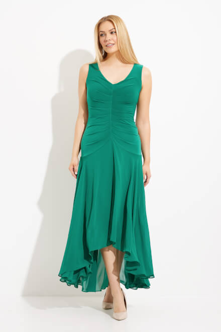 Ruched Bodice Dress Style 233721. True Emerald. 2