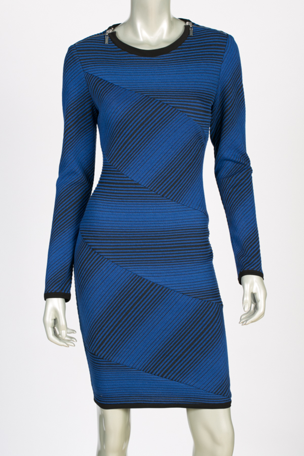 Joseph Ribkoff robe style 144900. Bleu/noir