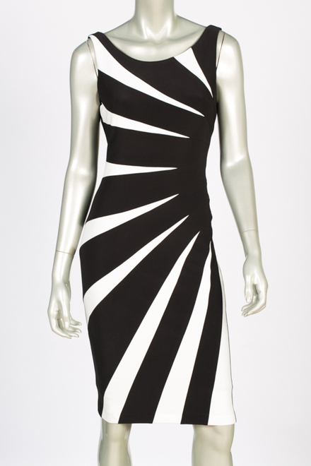 Joseph Ribkoff dress style 143010. Black/vanilla. 2