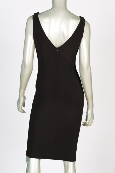 Joseph Ribkoff dress style 143010. Black/vanilla. 3
