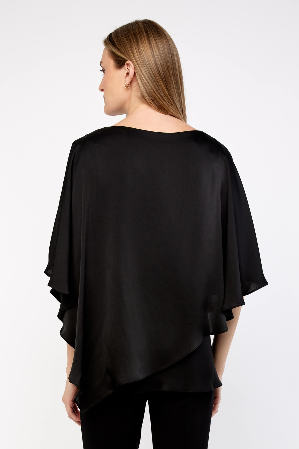 Tiered Satin Blouse Style 233754 | 1ère Avenue