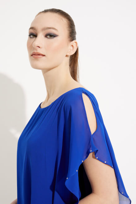 Lace Cardi Dress Style 233757. Royal Sapphire 163. 2