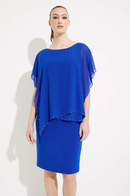 Lace Cardi Dress Style 233757. Royal Sapphire 163. 4