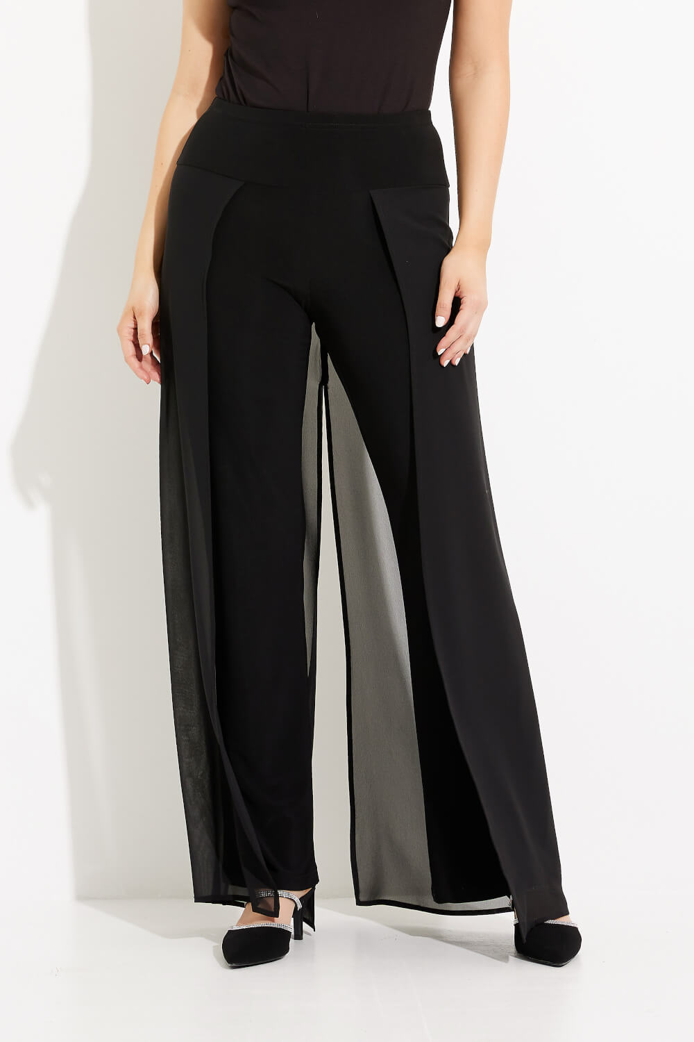 Faux Leather Flared Leg Pants Style 233179