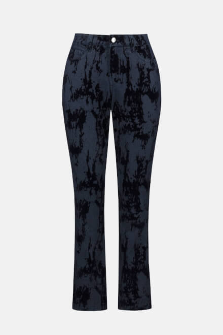 Printed Detail Pants Style 233918. Dark Blue. 6