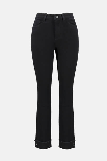 Slim Fit Denim Pants Style 233929. Black. 6