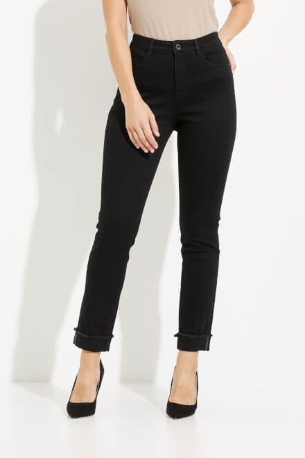 Slim Fit Denim Pants Style 233929. Black