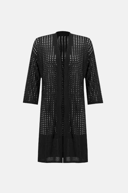 Perforated Knit Cover-Up Style 233937. Black. 6