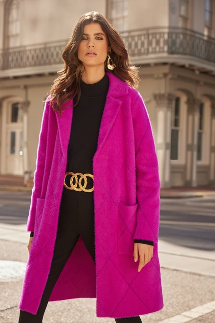 Quilted Detail Coat Style 233951. Opulence. 3