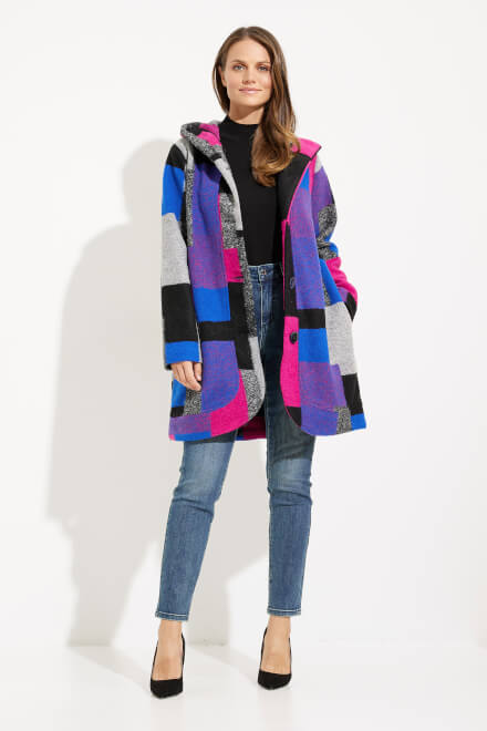Quilted Wool Coat Style 233961. Multi. 5