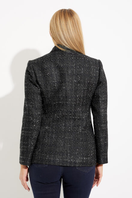Tweed Double-Breasted Jacket Style 233971. Black. 2