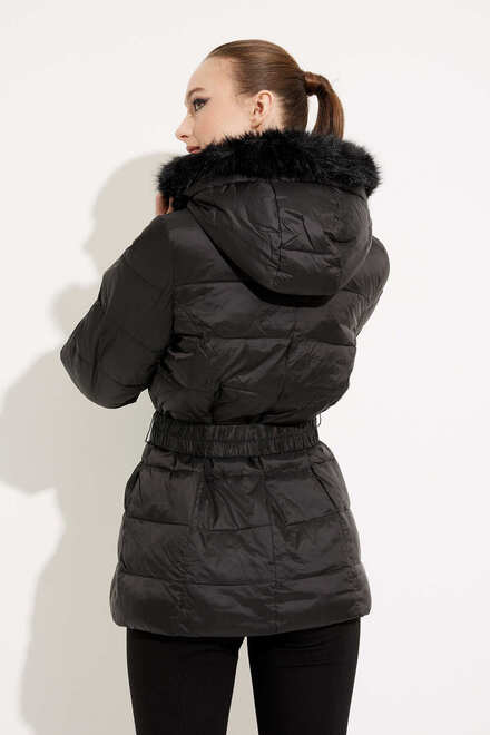 Joseph Ribkoff Puffer Coat Style 224917. Black. 2
