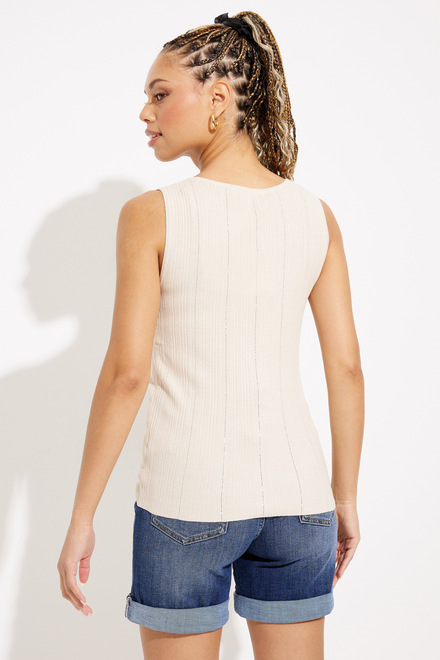 Sleeveless Knit Top Style SP2349. Sand. 2