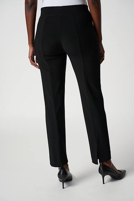 Contour Waistband Slim Pants Style 143105. Black. 4