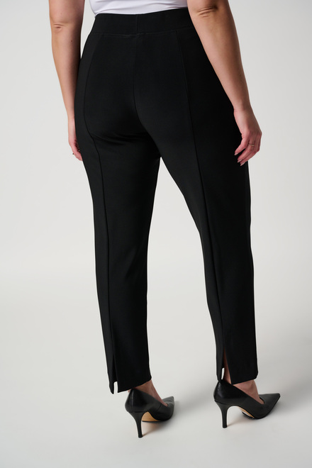 Contour Waistband Slim Pants Style 143105. Black. 3