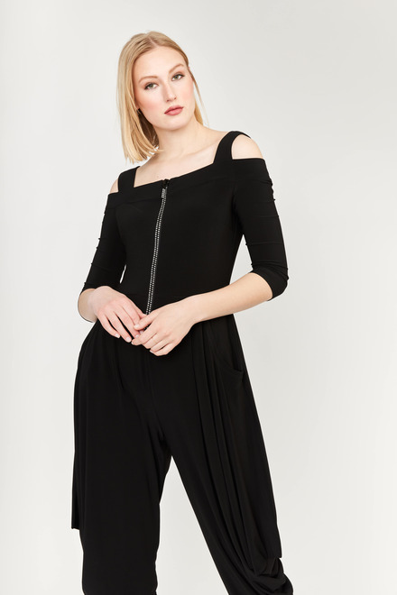 Knit Jumpsuit Style 176080. Black. 4