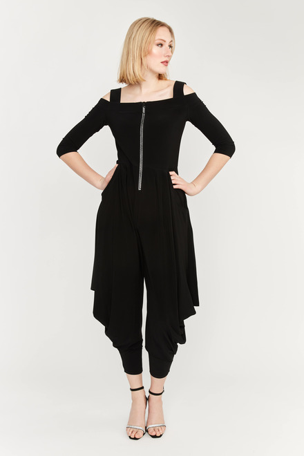 Knit Jumpsuit Style 176080. Black. 5