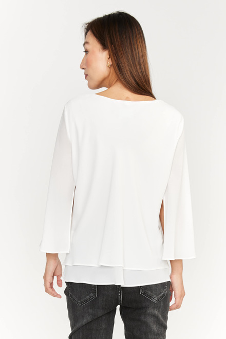 Frank Lyman blouse Style 176335. Offwhite. 5