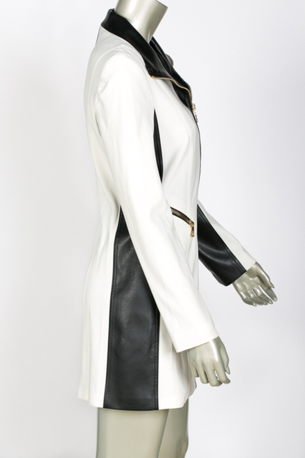 Joseph Ribkoff coat style 143483. Vanilla/black. 2