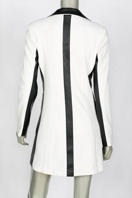 Joseph Ribkoff coat style 143483. Vanilla/black. 3
