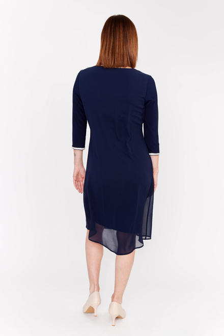 3/4 Sleeve Knit Dress Style 208003. Midnight. 2