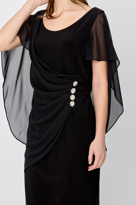 Frank Lyman Dress Style 209228. Black. 4