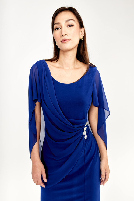 Ruched Sheath Dress Style 209228. Imperial Blue. 4
