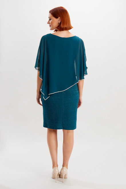 Rhinestone Trim Dress Style 219203. Jade. 2