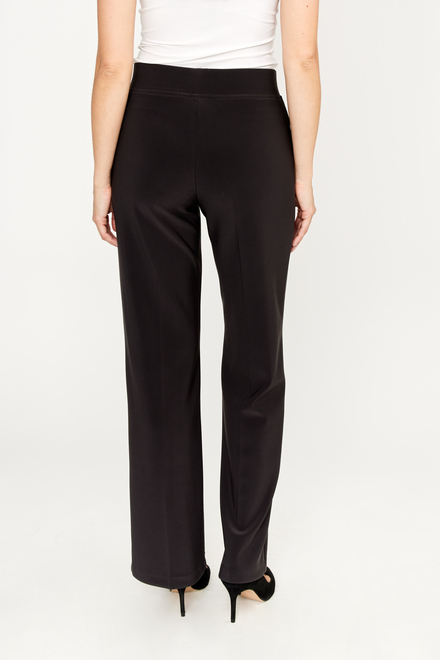 Clean Front Pleated Pants Style 233015. Black. 2