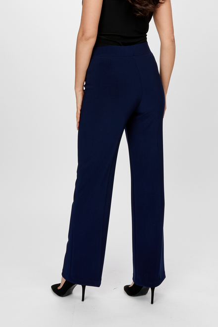Clean Front Pleated Pants Style 233015. Midnight. 2