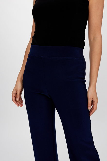 Clean Front Pleated Pants Style 233015. Midnight. 3