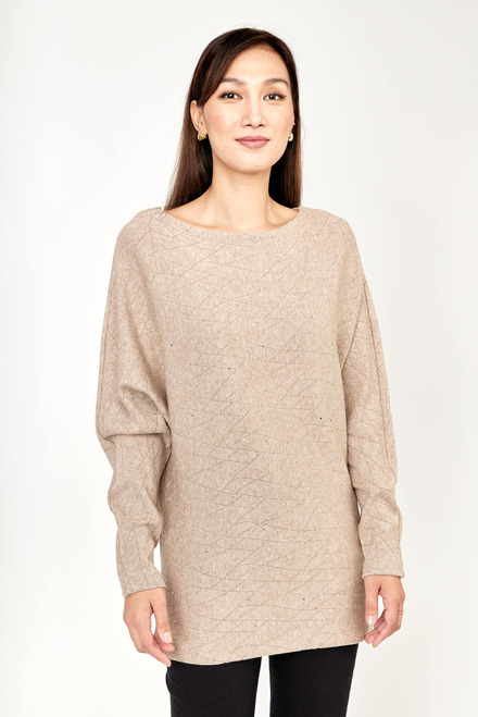 Batwing Sleeve Top Style 233484. Oatmeal. 5