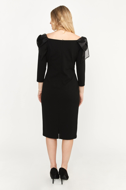 Tiered Sleeve Dress Style 239148. Black. 2