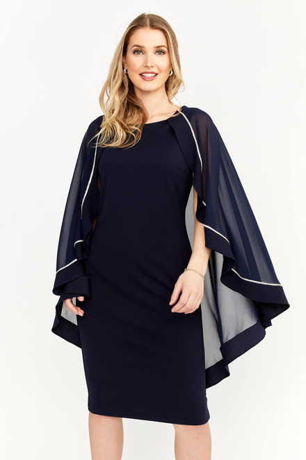 Chiffon Overlay Dress Style 239150