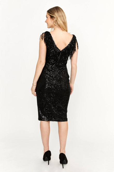 All-Over Sequin Gown Style 239809U. Black. 3