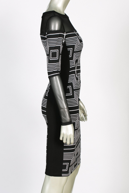 Joseph Ribkoff dress style 143639. Black/white. 2