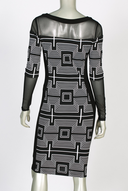 Joseph Ribkoff dress style 143639. Black/white. 3