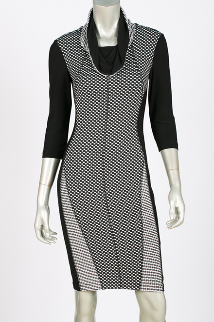 Joseph Ribkoff dress style 143645. Black/white