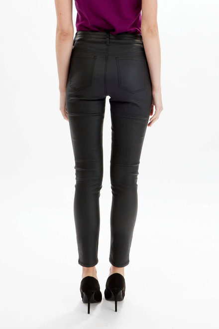 Faux Leather Pants Style 700-03. Black. 3
