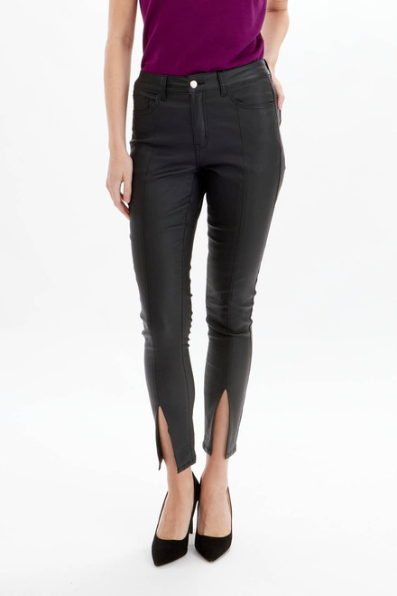 Faux Leather Pants Style 700-03. Black. 2