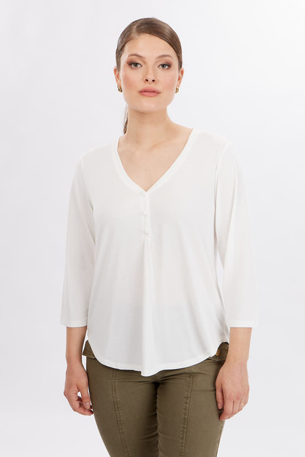 Henley Top Style 700-09. Offwhite
